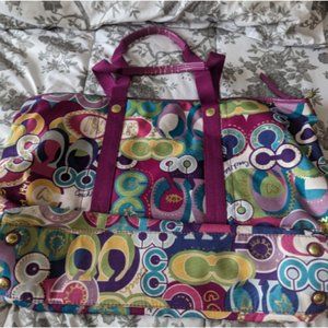 Coach poppy duffle bag